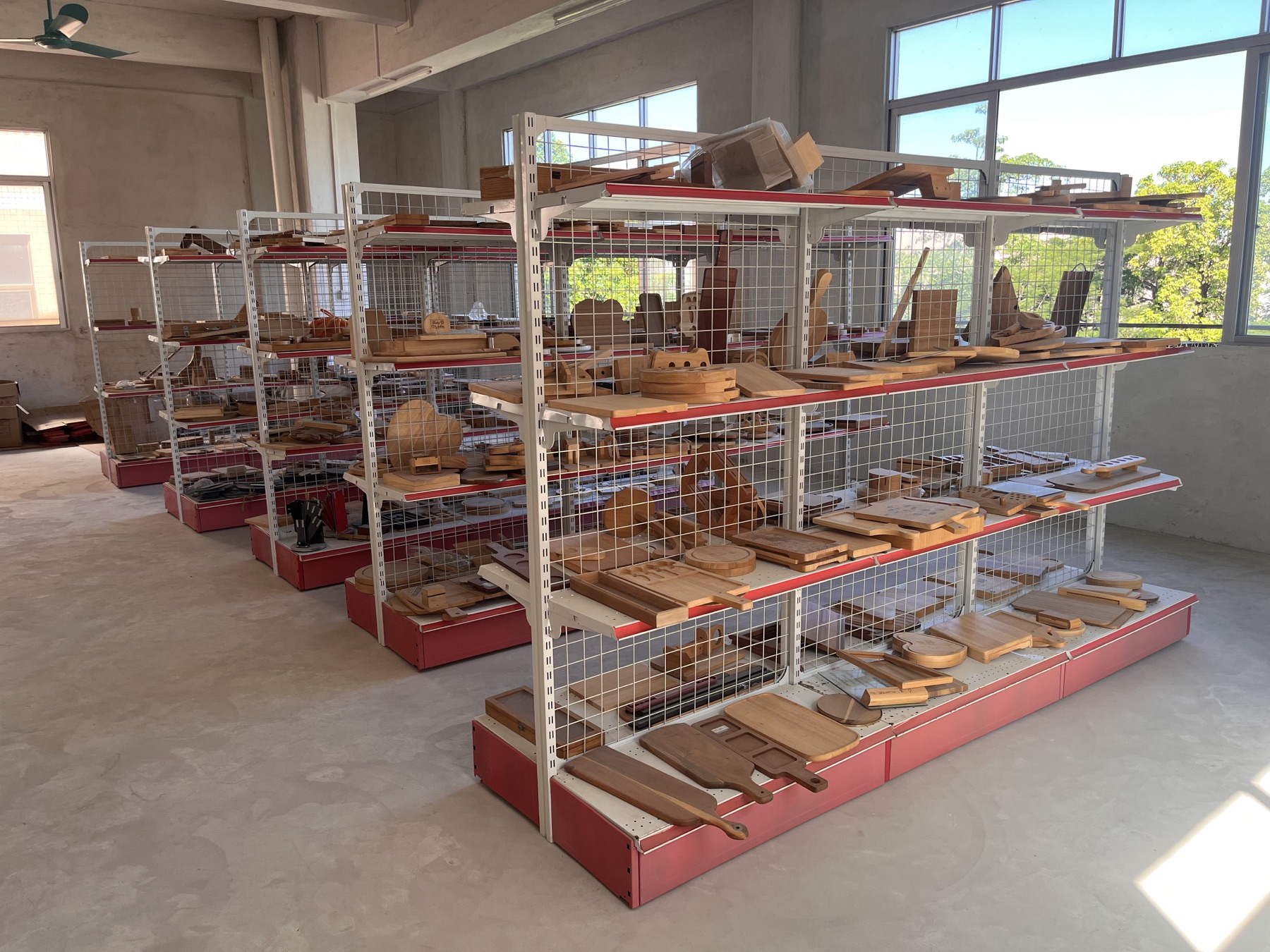 Wooden kitchenware showroom